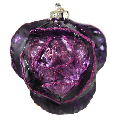 Holiday Ornament 4.25" Purple Cabbage Vegetable Fruit Slaw Salad Chef  -  Tree Ornaments