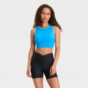 Women's Contrast Longline Sports Bra - JoyLab™ - 1 of 3