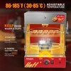 ROVSUN 49QT/46L Hot Dog Steamer, 2-Tier Hut Steamer, Hot Dog Steamer Bun Warmer Cooker 270 Hot Dogs & 58 Buns Capacity with Drawer, Removable Shelves - 4 of 4