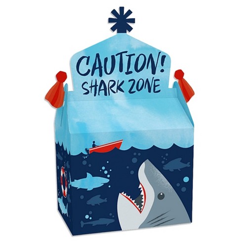Big Dot Of Happiness Shark Zone - Treat Box Party Favors - Jawsome