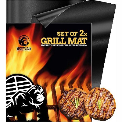 Mountain Grillers Bbq Grill Mat Non-stick Fireproof Baking Mat For Gas ...