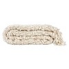 Storied Home Soft Woven Cotton Blend Cable Knit Throw Blanket with Fringe, Natural - 4 of 4