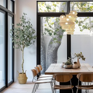Whizmax Artificial Tree Plant Eucalyptus Tree,Modern Large Fake Plant in Pot for Indoor Outdoor,Home Office Ideal Housewares Gift Decoration - 1 of 4