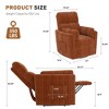 37'' Power Lift Recliner Chair, Round Plush Faux Fur Footrest,Sturdy for Living Room&Bedroom - 3 of 4