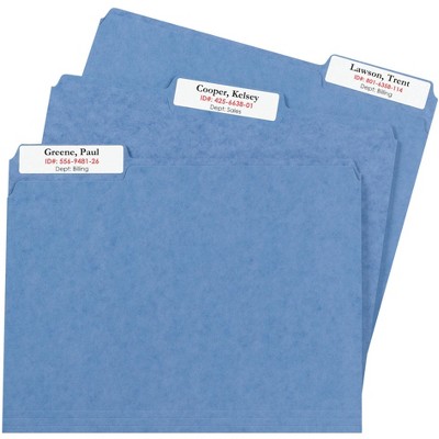 Avery White Extra Large Self-Adhesive File Folder Labels, 450-Pack