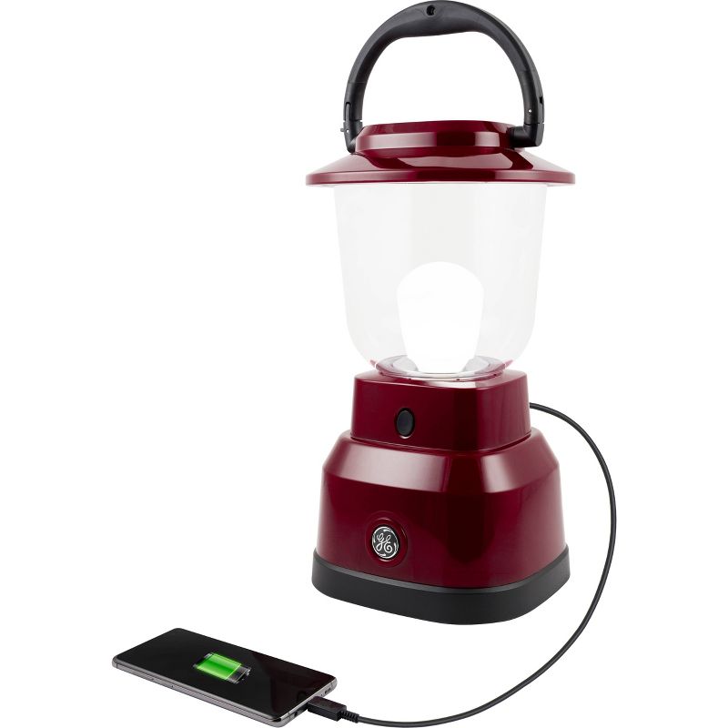 LED Outdoor Lantern with USB Charging Red - Enbrighten, 1 of 12