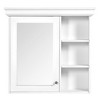 Alilang 30.07 Inch Wall-Mounted White Bathroom Cabinet with Mirrored Door and Open Shelves - White - image 3 of 4