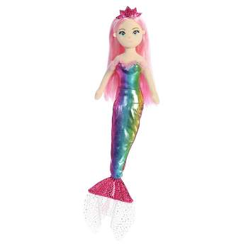 Aurora Sea Sparkles 18" Nanda Mermaid Pink Stuffed Doll