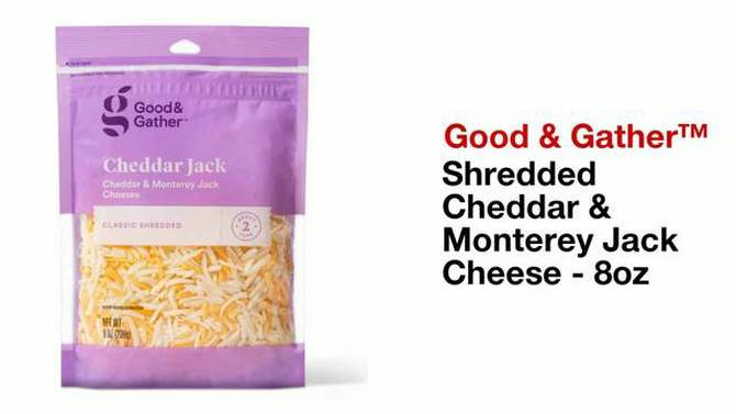 Shredded Cheddar & Monterey Jack Cheese - 8oz - Good & Gather&#8482;, 2 of 5, play video