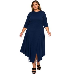 L I V D Women's Plus Size Vida Split Hem Dress - 1 of 4