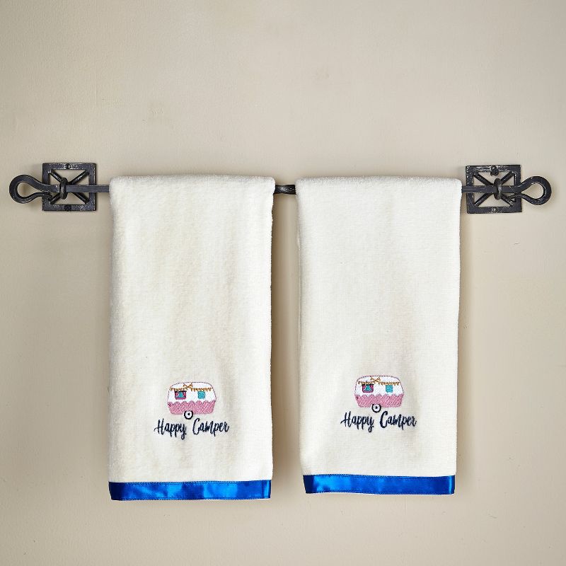 The Lakeside Collection Glamper Bathroom Collection - Set of 2 Hand Towels 2 Pieces, 2 of 9