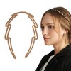 Unique Bargains Women's Cute Frosted Diagonal Square Headbands 1 Pc - 2 of 4