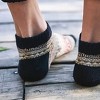Warm Woolen Block Knitting Ankle Socks - Men's Sizes Adult Large from the Sock Panda - 2 of 3