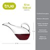 True Mallard Handled Wine Decanter, Glass Carafe, Red and White Wine, Wine Aeration, Bar Gadgets, Wine Lover Gifts, Holds 1 Standard Bottle, 53 oz - 3 of 4