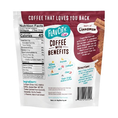 FlavCity Cinnamon Medium Roast Instant Coffee - 6.38oz