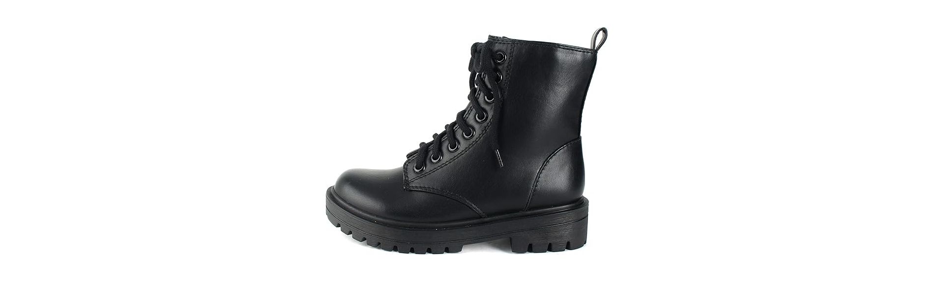 Soda Women's Epsom Lug Sole Platform Combat Boot