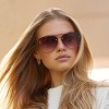 WMP Eyewear Flat Gradient Lens Oversized Aviator Sunglasses - 4 of 4