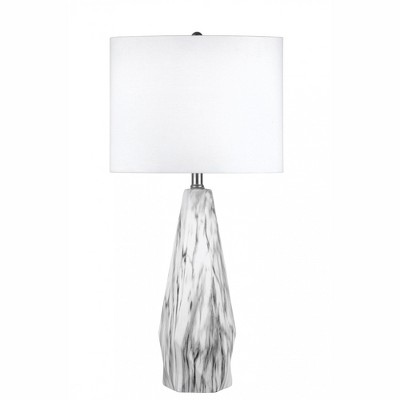 nuLOOM Stamford Ceramic 25" Table Lamp Lighting - Marble 25" H x 13" W x 13" D