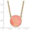 Black Bow Jewelry 14k Yellow Gold Plated Sterling Silver Delta Zeta Greek Life Necklace 18 Inch - 2 of 4