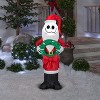 Nightmare Before Christmas Airblown Inflatable Jack Skellington in Santa Suit with Wreath, 4 ft Tall - 2 of 4