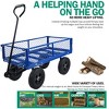 Kumasinova Heavy-Duty Garden Dump Cart with Solid No-Flat Tires,Tools Cart Wagon Cart with Spacious Bed for Yard,Farm,Lawn & Home Use - 4 of 4