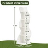UbMelt Modern 5 Tier Book Shelf,Wall Corner Display Storage Bookcase for Home Office,Living Room,Bedroom - 3 of 4