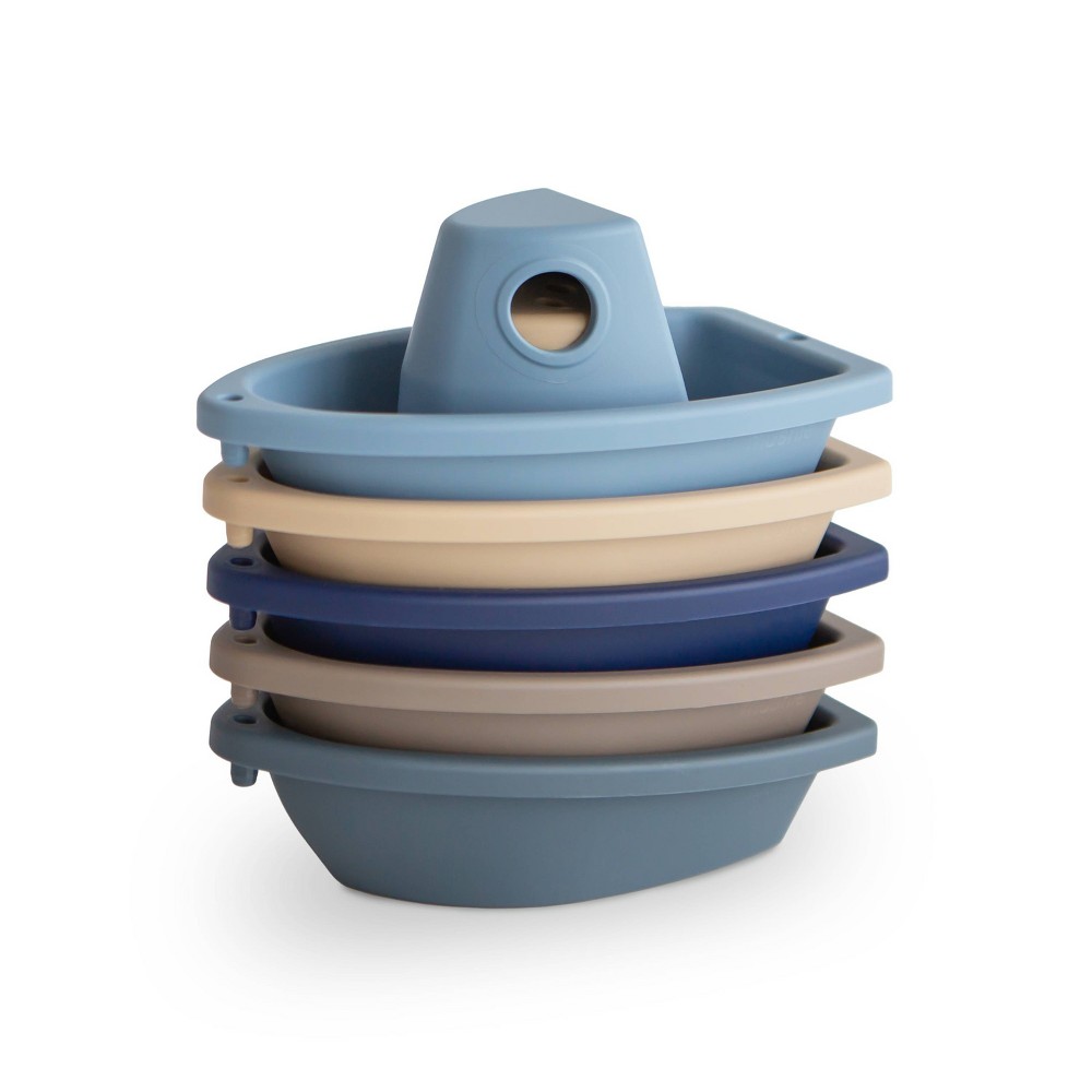 Photos - Bath Toy Mushie Bath Boats  - Ocean Blue