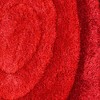 HomeRoots 5' X 7' Red and Black Geometric Shag Hand Tufted Area Rug - 4 of 4
