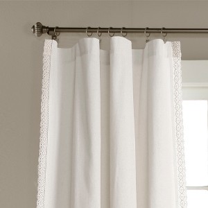 Lush Décor Rosalie Window Curtain Panels White 54x108 Set - 1 of 4