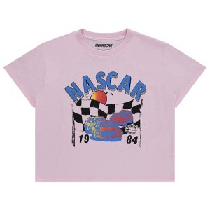 Ladies NASCAR Racing Fashion Shirt - Ladies Classic NASCAR Racing Tee - NASCAR Front and Back Skimmer Tee - 1 of 4