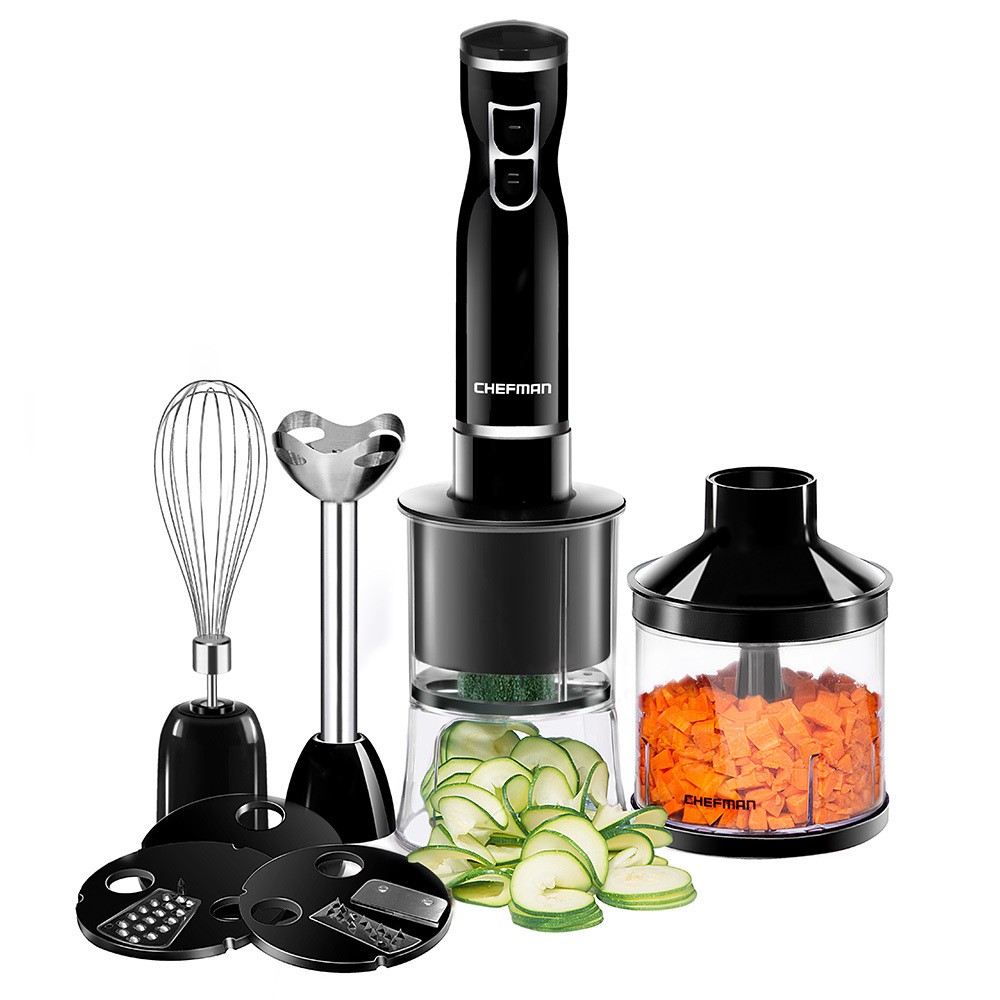 Chefman Immersion Blender &amp; Electric Spiralizer/Vegetable Slicer -  RJ19-V2-SBP