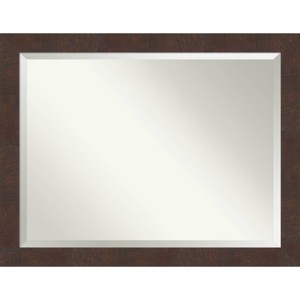 Amanti Art 45" x 35" Wildwood Framed Wall Mirror Brown : Modern Beveled Glass, No Assembly Required - 1 of 4