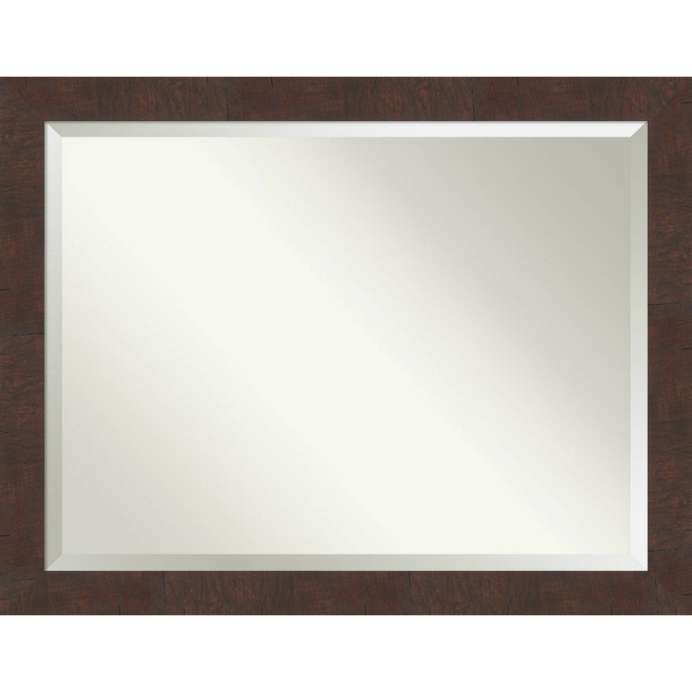 Photos - Wall Mirror 45" x 35" Wildwood Framed  Brown - Amanti Art