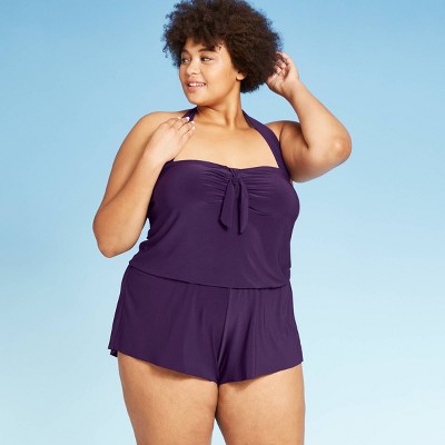 romper bathing suit plus size