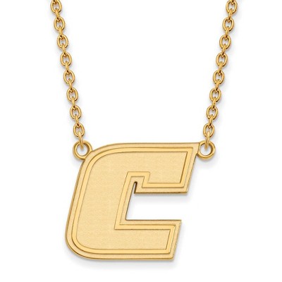 Black Bow Jewelry 10k Yellow Gold Tennessee at Chattanooga Mocs NCAA Necklace 18 Inch