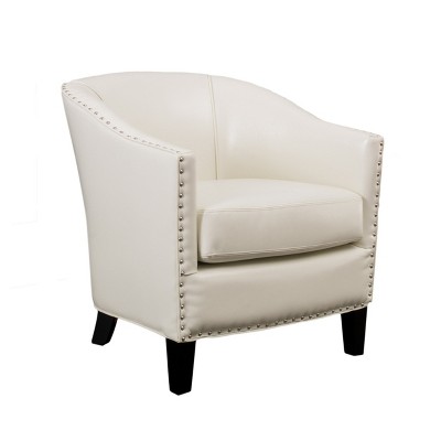 GDFStudio Hawthorne Contemporary Upholstered Club Chair with Nailhead Trim