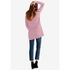 ellos Plus Size French Terry Lace Trim Sweatshirt Tunic - 3 of 4