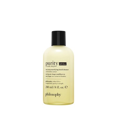 philosophy Purity Made Simple Oil-Free One-Step Mattifying Facial Cleanser - 8 fl oz - Ulta Beauty