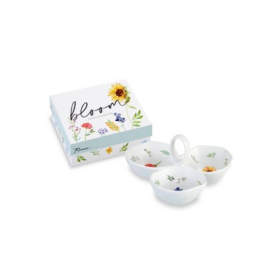 6" Porcelain Bloom Trio Dish - Rosanna