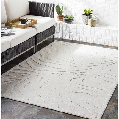 Hauteloom Benzonia 3D White Zebra Rug