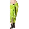 LA LEELA Women's Summer Bikini Wraps Beach Wrap Swimwear Sarong Cover up Skirt Swimsuit Pareo Coverups for Women One Size Green, Floral - 4 of 4