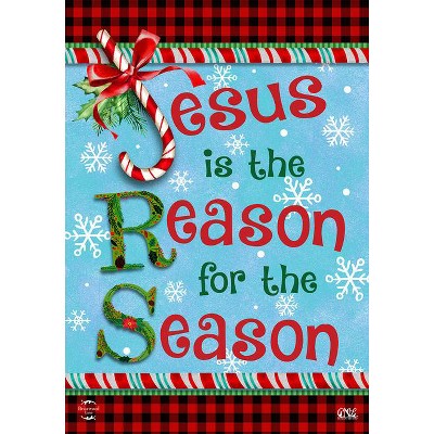 Reason For The Season Double Sided Christmas House Flag 40