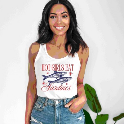 Simply Sage Market Hot Girls Eat Sardines Racerback Tank