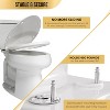 Attop Slow Close Toilet Seat White Elongated, Stain-Resistant and Easy to Keep Clean - 4 of 4