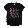 S.W.Smiley Love Smiley Grid - Women's Short Sleeve Graphic T-Shirt - 2 of 4