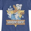 Girls' - Disney - Donald Bit Of A Show Off Fitted Short Sleeve Graphic T-Shirt - 2 of 4