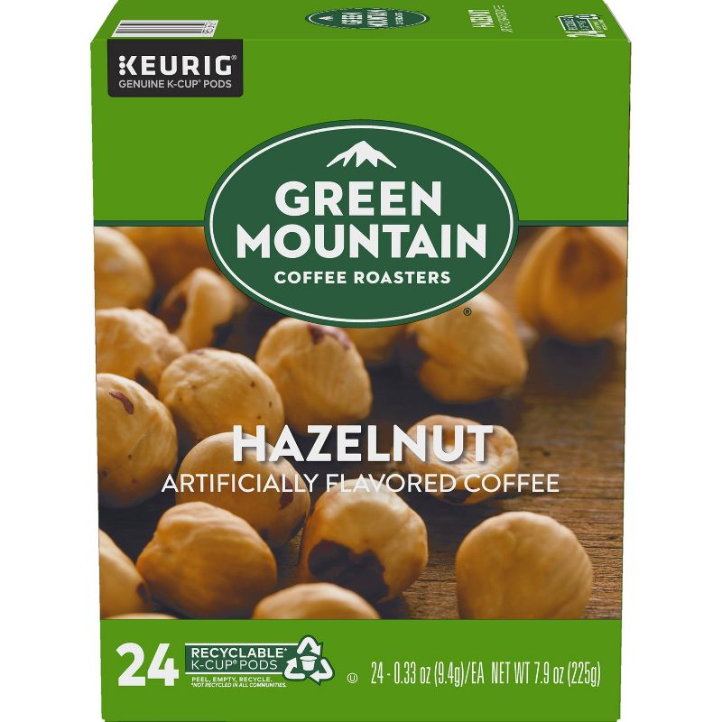 24ct Green Mountain Coffee Hazelnut Keurig K-Cup Coffee Pods Flavored Coffee Light Roast, 3 of 8