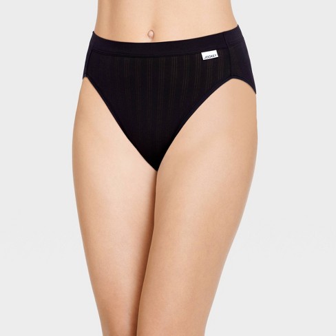 Jockey Generation™ Women's Breathe Pointelle Hi-Cut Briefs - Black L