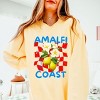 Simply Sage Market Amalfi Coast Red Checkerboard Lightweight Garment Dyed Sweatshirt - 3 of 4