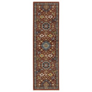 Arya Traditional Persian Indoor Area Rug Red - Captiv8e Designs - 1 of 4